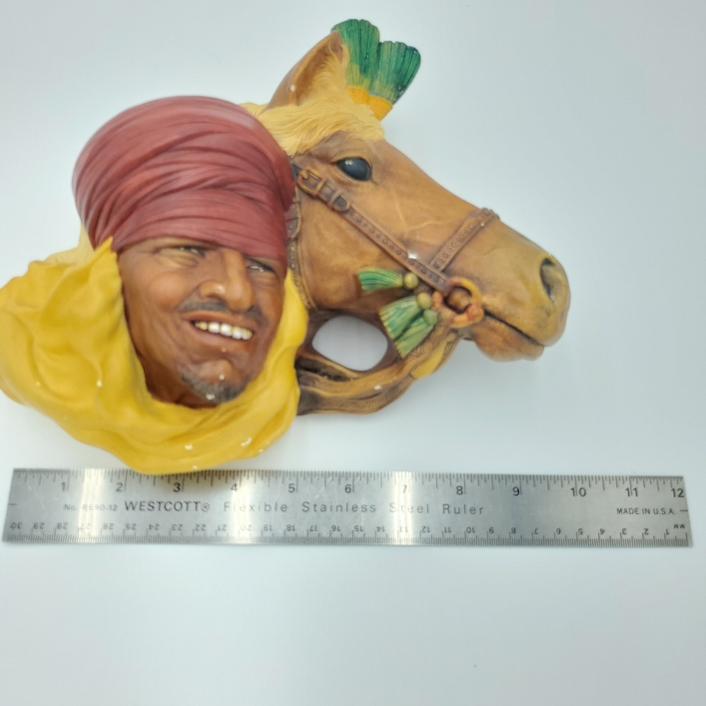 Bossons Lord of the Desert 1962 Chalkware Head Wall Art England